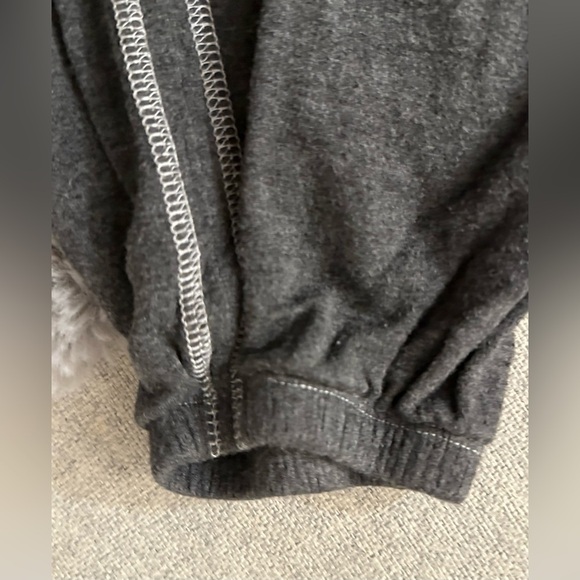 Gray Jogger Pants with Drawstring - Picture 3 of 5